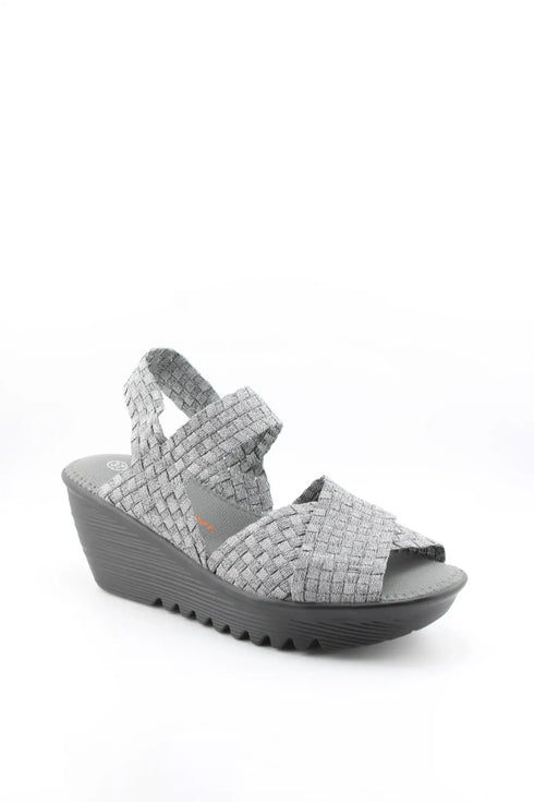 Bernie Mev Woven Platform Slingback Sandal